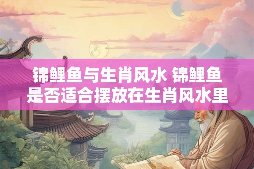 锦鲤鱼与生肖风水 锦鲤鱼是否适合摆放在生肖风水里