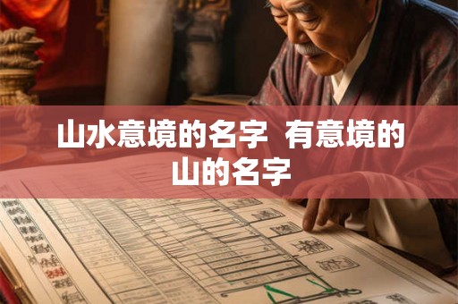 山水意境的名字 有意境的山的名字 山水意境的名字 有意境的山的名字