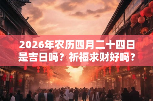 2026年农历四月二十四日是吉日吗？祈福求财好吗？
