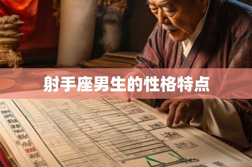 射手座男生的性格特点