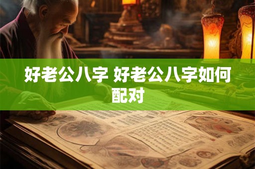 好老公八字 好老公八字如何配对