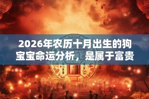 2026年农历十月出生的狗宝宝命运分析,是属于富贵命格吗? 2026年农历十月出生的狗宝宝命运分析,是属于富贵命格吗?