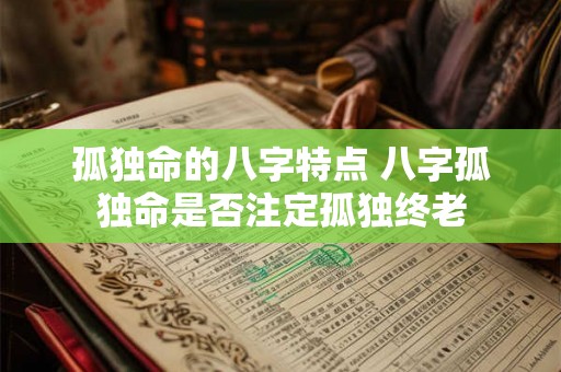 孤独命的八字特点 八字孤独命是否注定孤独终老 孤独命的八字特点 八字孤独命是否注定孤独终老