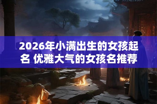 2026年小满出生的女孩起名 优雅大气的女孩名推荐