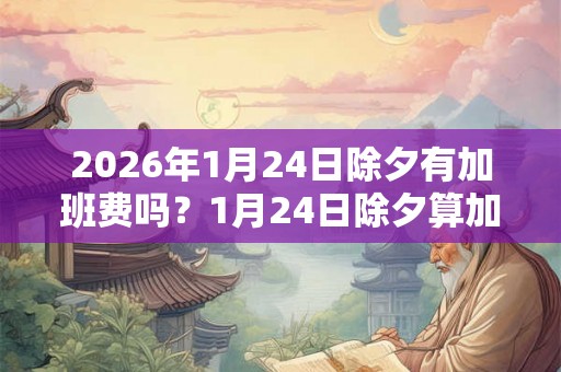 2026年1月24日除夕有加班费吗？1月24日除夕算加班吗？