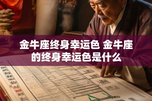 金牛座终身幸运色 金牛座的终身幸运色是什么
