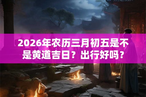 2026年农历三月初五是不是黄道吉日？出行好吗？