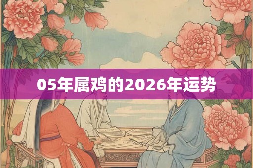 05年属鸡的2026年运势