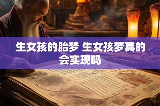 生女孩的胎梦 生女孩梦真的会实现吗 生女孩的胎梦 生女孩梦真的会实现吗