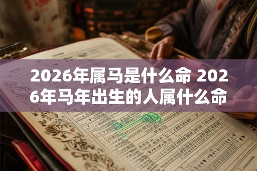 2026年属马是什么命 2026年马年出生的人属什么命