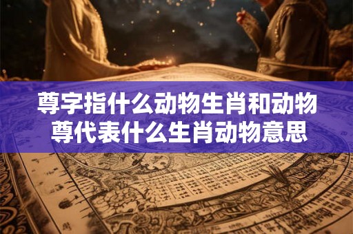 尊字指什么动物生肖和动物 尊代表什么生肖动物意思