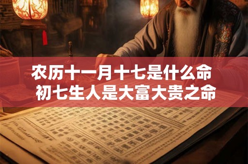 农历十一月十七是什么命  初七生人是大富大贵之命