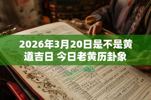 2026年3月20日是不是黄道吉日 今日老黄历卦象