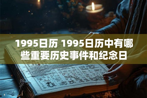 1995日历 1995日历中有哪些重要历史事件和纪念日 1995日历 1995日历中有哪些重要历史事件和纪念日