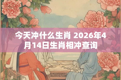 今天冲什么生肖 2026年4月14日生肖相冲查询 今天冲什么生肖 2026年4月14日生肖相冲查询