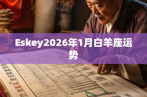 Eskey2026年1月白羊座运势 Eskey2026年1月白羊座运势
