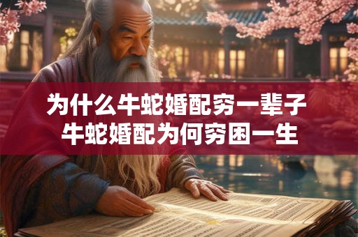 为什么牛蛇婚配穷一辈子 牛蛇婚配为何穷困一生 为什么牛蛇婚配穷一辈子 牛蛇婚配为何穷困一生
