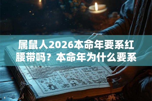 属鼠人2026本命年要系红腰带吗?本命年为什么要系红腰带? 属鼠人2026本命年要系红腰带吗?本命年为什么要系红腰带?
