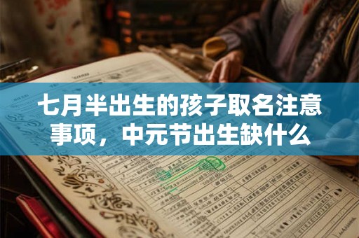 七月半出生的孩子取名注意事项,中元节出生缺什么 七月半出生的孩子取名注意事项,中元节出生缺什么