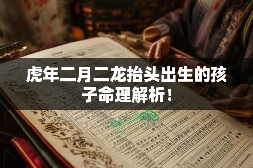 虎年二月二龙抬头出生的孩子命理解析！