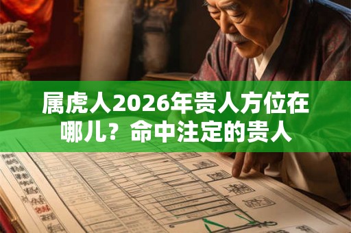 属虎人2026年贵人方位在哪儿？命中注定的贵人