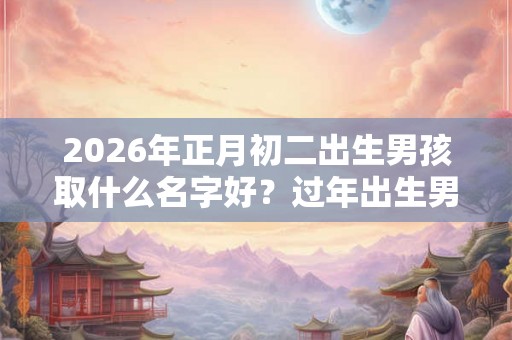 2026年正月初二出生男孩取什么名字好？过年出生男孩名字精选
