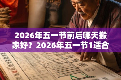 2026年五一节前后哪天搬家好？2026年五一节1适合搬家吗？
