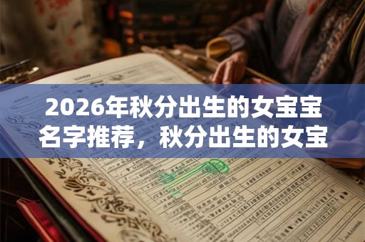 2026年秋分出生的女宝宝名字推荐,秋分出生的女宝宝起名 2026年秋分出生的女宝宝名字推荐,秋分出生的女宝宝起名