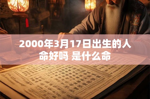 2000年3月17日出生的人命好吗 是什么命 2000年3月17日出生的人命好吗 是什么命