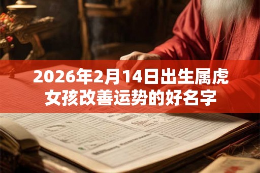 2026年2月14日出生属虎女孩改善运势的好名字