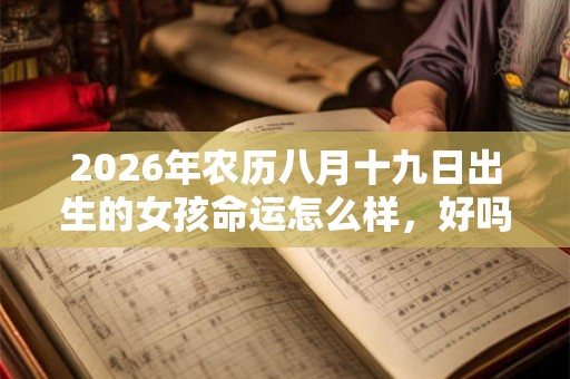 2026年农历八月十九日出生的女孩命运怎么样，好吗？