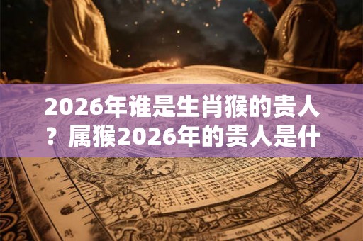 2026年谁是生肖猴的贵人？属猴2026年的贵人是什么生肖？