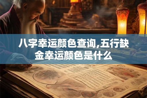 八字幸运颜色查询,五行缺金幸运颜色是什么