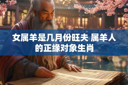 女属羊是几月份旺夫 属羊人的正缘对象生肖