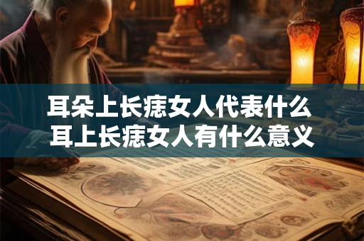 耳朵上长痣女人代表什么 耳上长痣女人有什么意义