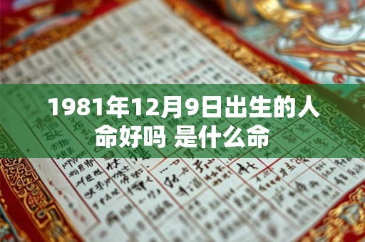 1981年12月9日出生的人命好吗 是什么命 1981年12月9日出生的人命好吗 是什么命