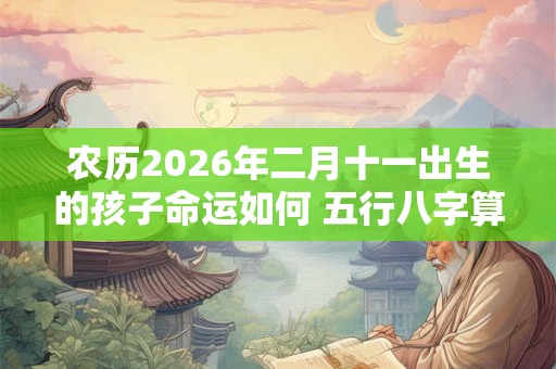 农历2026年二月十一出生的孩子命运如何 五行八字算命取名 农历2026年二月十一出生的孩子命运如何 五行八字算命取名