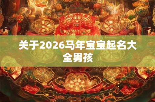 关于2026马年宝宝起名大全男孩