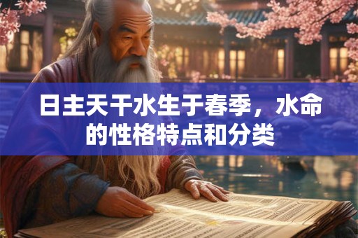 日主天干水生于春季，水命的性格特点和分类