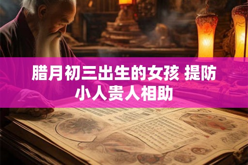 腊月初三出生的女孩 提防小人贵人相助