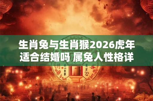 生肖兔与生肖猴2026虎年适合结婚吗 属兔人性格详解