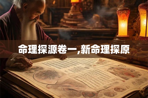 命理探源卷一,新命理探原