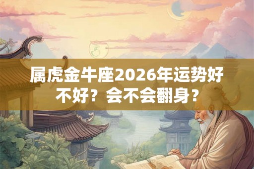属虎金牛座2026年运势好不好?会不会翻身? 属虎金牛座2026年运势好不好?会不会翻身?