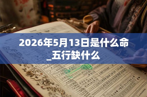 2026年5月13日是什么命_五行缺什么