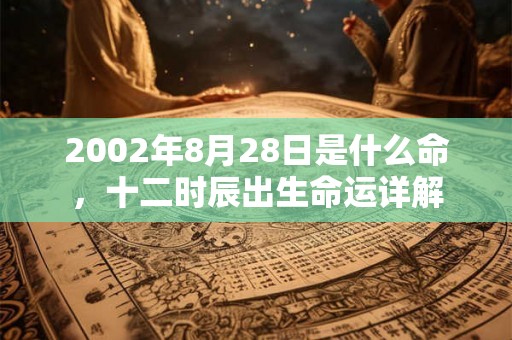 2002年8月28日是什么命,十二时辰出生命运详解 2002年8月28日是什么命,十二时辰出生命运详解