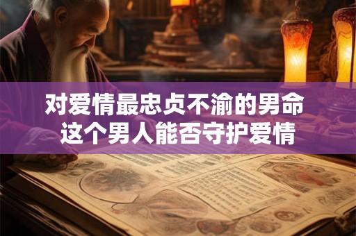 对爱情最忠贞不渝的男命 这个男人能否守护爱情 对爱情最忠贞不渝的男命 这个男人能否守护爱情