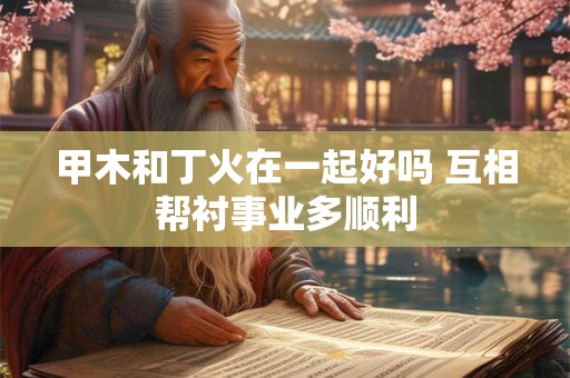 甲木和丁火在一起好吗 互相帮衬事业多顺利