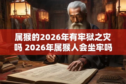 属猴的2026年有牢狱之灾吗 2026年属猴人会坐牢吗