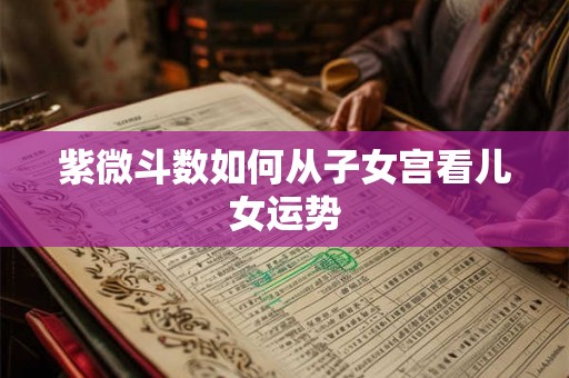 紫微斗数如何从子女宫看儿女运势