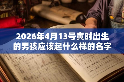 2026年4月13号寅时出生的男孩应该起什么样的名字